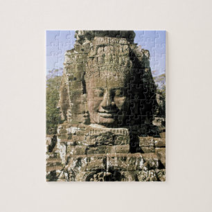 Puzzle Asia, Camboya, Siem Reap. Angkor Thom, cabezas de