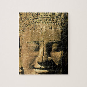 Puzzle Asia, Camboya, Siem Reap. Angkor Thom, cabezas de