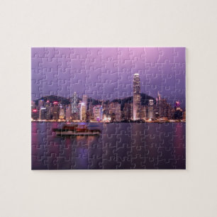 Puzzle Asia, China, Hong Kong, paisaje urbano y