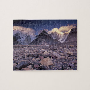 Puzzle Asia, el Pakistán, la cordillera de Karakoram, en