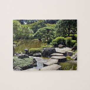 Puzzle Asia, Japón, Tokio. El jardín japonés en el