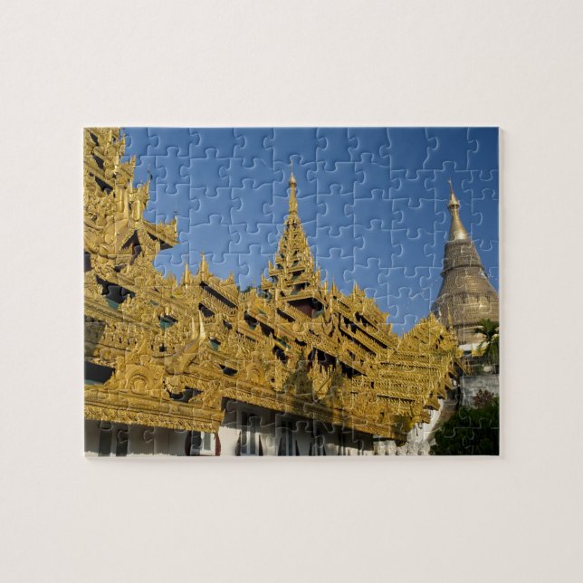 Puzzle Asia, Myanmar, Rangún. Stupa dorada de Shwedagon 2 (Horizontal)