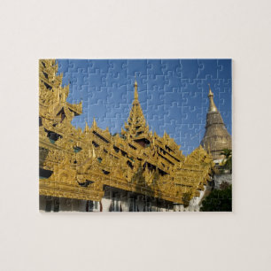 Puzzle Asia, Myanmar, Yangon. Estupa dorada de Shwedagon 