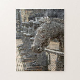 Puzzle Asia, Vietnam. Figuras y estatuas de caballos