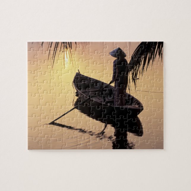 Puzzle Asia, Vietnam, Mekong Delta, Can Tho. Noche (Horizontal)