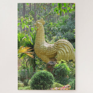 Puzzle asiático, vietnamita, arte, escultura, Buda,