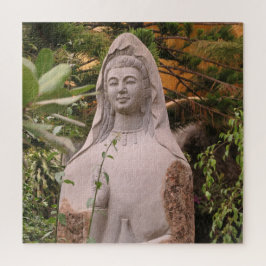 Puzzle asiático, vietnamita, arte, escultura, buddha,