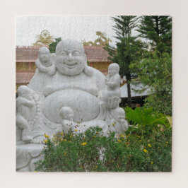 Puzzle asiático, vietnamita, arte, escultura, buddha,