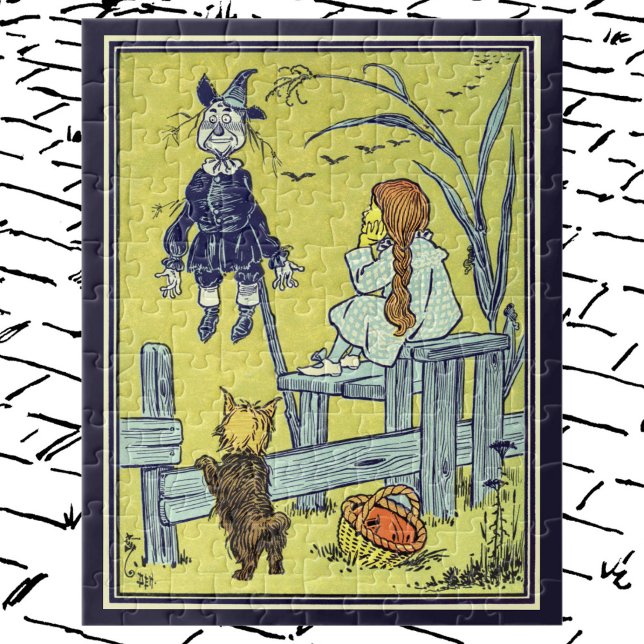 Puzzle Asistente de cosecha de Oz, Dorothy Toto Meet Scar (Subido por el creador)