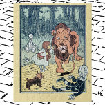 Puzzle Asistente de vintage de caracteres Oz, carretera d<br><div class="desc">Historias clásicas de ilustracion vintage para niños, imagen de William Wallace Denslow, del libro de cuentos de la era victoriana El Maravilloso Mago de Oz de L. Frank Baum. Acá el León cobarde llora después de que el joven chica Dorothy le haya roto la nariz después de que el león...</div>