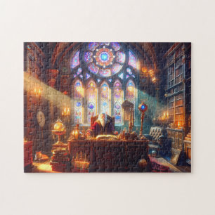 Puzzle Asistente del Renacimiento en escritorio estudio a