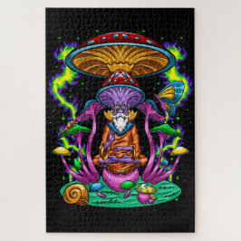 Puzzle Asistente para hongos Trippy Pyschedelic