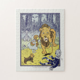 Puzzle Asistente vintage de Dorothy y León Cobarde de El