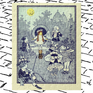 Puzzle Asombroso Mago de Oz, Dorothy Conoce a los Munchki