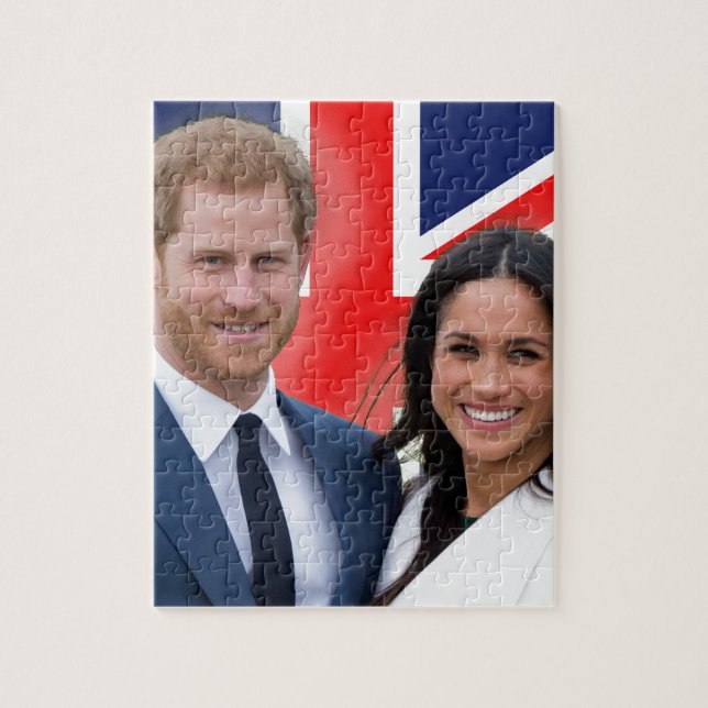 Puzzle ¡Asombroso! Prince Harry y Meghan Markle (Vertical)
