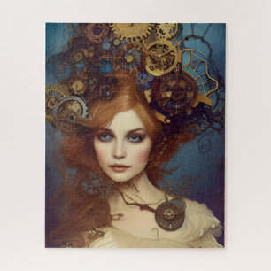 Puzzle Asombroso retrato de fantasía de Steampunk Alice