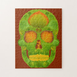 Puzzle Aspen Leaf Skull 10