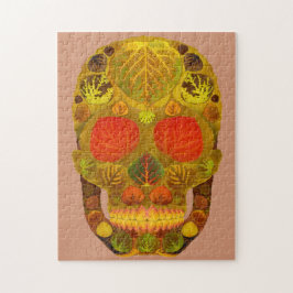 Puzzle Aspen Leaf Skull 12