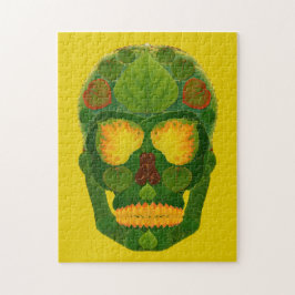 Puzzle Aspen Leaf Skull 9