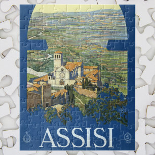 Puzzle Assisi Italia Viajes de época Arte Francesco Basíl