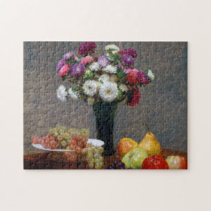 Puzzle Asters and Fruit, Henri Fantin-Latour