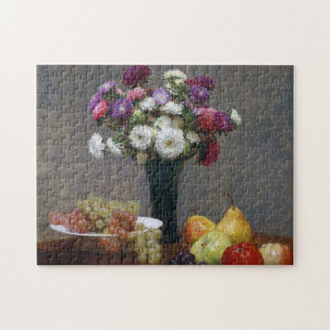 Puzzle Asters and Fruit, Henri Fantin-Latour (Horizontal)