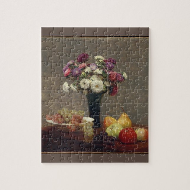 Puzzle Astratos y fruta en una mesa Henri Fantin-Latour (Vertical)