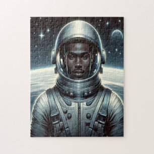 Puzzle Astronauta audaz en el espacio