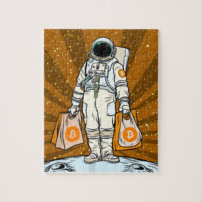 Puzzle Astronauta BITCOIN-HODL-Crypto (Vertical)