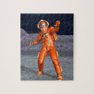 Puzzle Astronauta Explorador del Espacio de Marte en Plan
