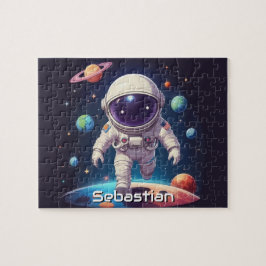 Puzzle Astronauta explorando el espacio personalizado