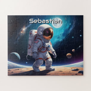 Puzzle Astronauta explorando el planeta personalizado
