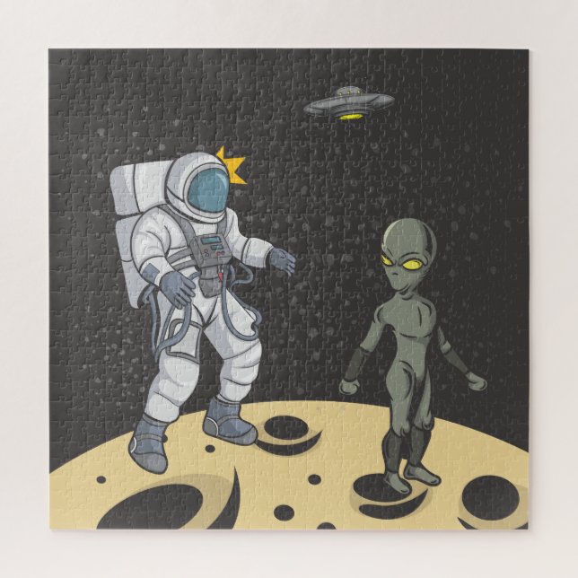 Puzzle Astronauta y extranjera (Vertical)