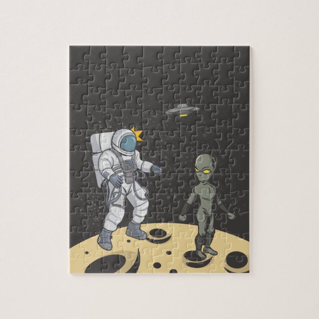 Puzzle Astronauta y extranjera (Vertical)