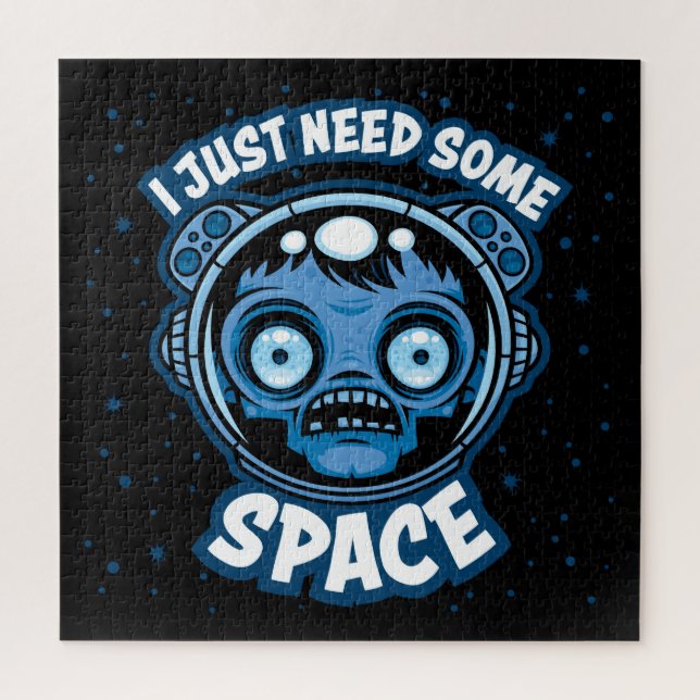 Puzzle Astronauta zombiano necesita algo de espacio (Vertical)