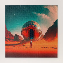 Astronautas humanos exploran ciencia ficción en un