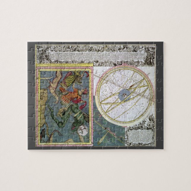 Puzzle Astronomía antigua, trayectoria del cometa por Mat (Horizontal)