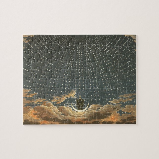 Puzzle Astronomía Celeste Vintage, Reina de la Noche (Horizontal)