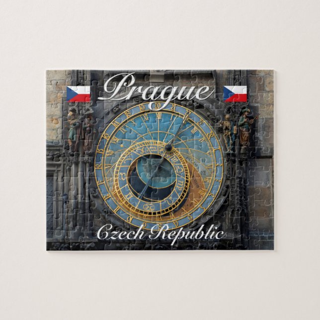 Puzzle Astronomical clock Prague Orlog Czech Republic (Horizontal)