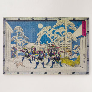 Puzzle Ataque nocturno   Utagawa Hiroshige