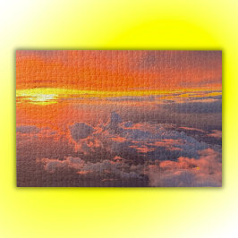 Puzzle Atardecer a través del Naranja de las nubes y amar