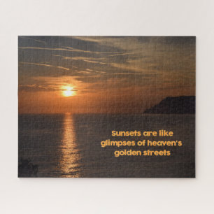 Puzzle Atardecer como un vistazo al cielo - 11 x 14 pulga