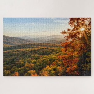 Puzzle Atardecer de Otoño   Carolina del Norte