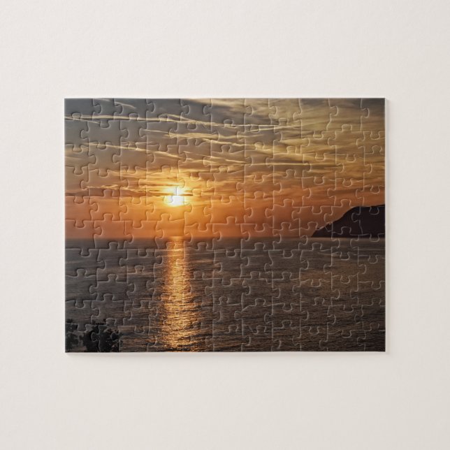 Puzzle Atardecer en Cinque Terre, Italia - 8 x 10 - 110 p (Horizontal)