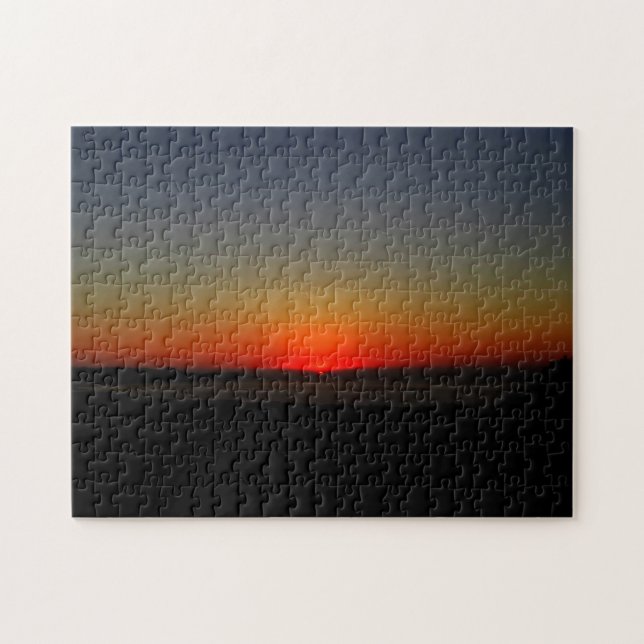 Puzzle Atardecer en el agua (Horizontal)