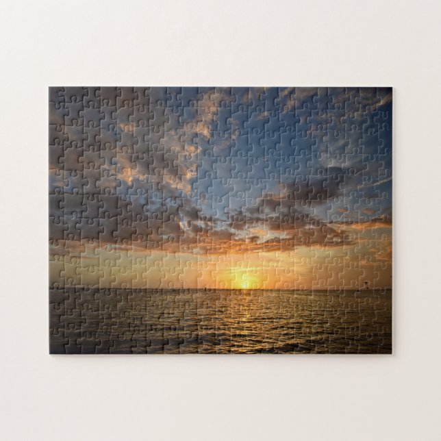 Puzzle Atardecer en el agua - 11x14 - 252 pc (Horizontal)