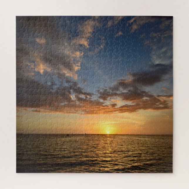 Puzzle Atardecer en el agua - 20x20 - 676 pc (Vertical)