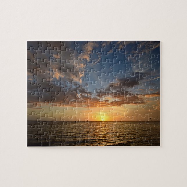 Puzzle Atardecer en el agua - 8x10 - 110 pc (Horizontal)
