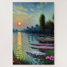 Puzzle Atardecer en el arte del Sena