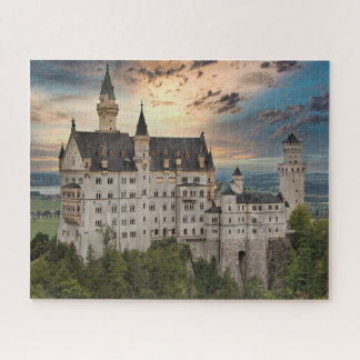 Puzzle Atardecer en el Castillo Neuschwanstein, Alemania